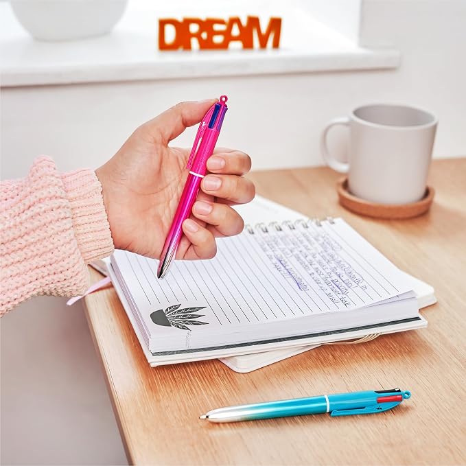 BIC 4 Color Smooth Gradient Retractable Ballpoint Pen - Image 3