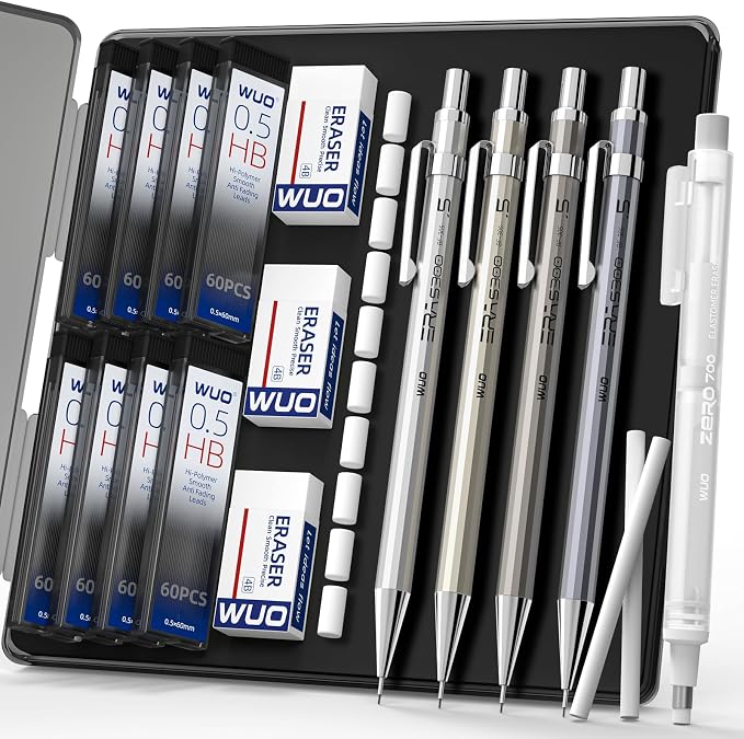 WUO 0.5mm Mechanical Pencil Set by WUO