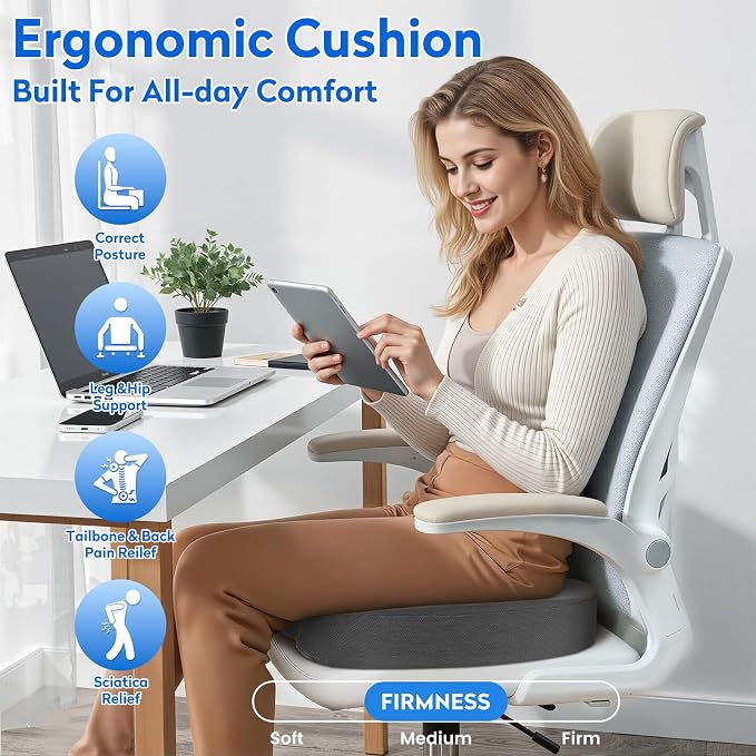 XXL Seat Cushion Office Car Seat Cushion, Memory Foam Cushion - Image 7