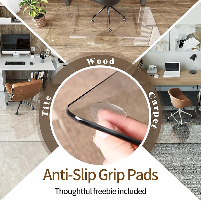 Koonmi Tempered Glass Chair Mat 36"x48" - Image 5