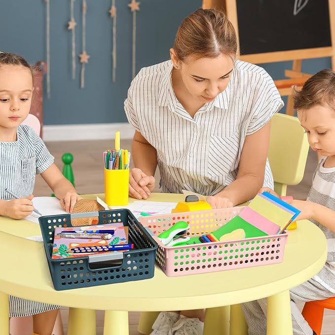 8Pcs Classroom Organization and Storage Paper Tray Holds, Fits 4A paper | Paper - Image 5