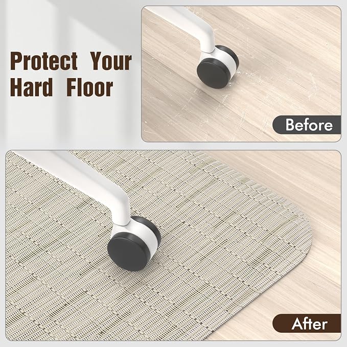 Blvornl Office Chair Mat for Hardwood Floor and Low Pile Carpet, 47.2"x 60" - Image 6