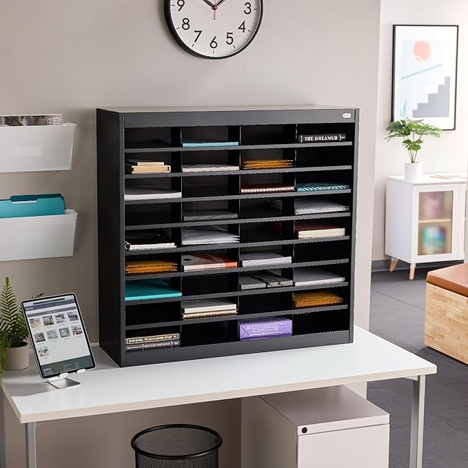 Safco E-Z Stor Literature Organizer, 36 Compartments, Office and Classroom - Image 6