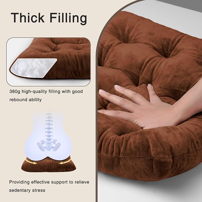 OVOV 2 Pack Chair Cushions for Dining Chairs Soft Seat Cushions for Kitchen - Image 6