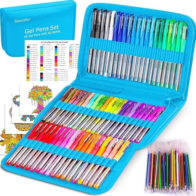 Soucolor Markers for Adult Coloring Books, Coloring Markers for Teacher by Soucolor