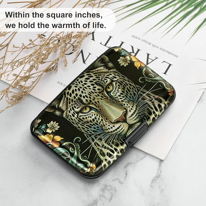 ELFISH Mini RFID Aluminum Wallet Credit Cards Holder Business Card Case Metal - Image 6