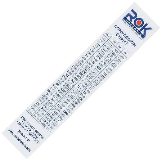 Rok Hardware Measuring Plastic Flexi 6" Easy Read 15 cm English Metric 150 mm - Image 2