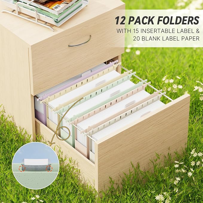 XINGIA Legal Size Hanging File Folders 12 Pack, Heavy Duty 2 Inch Expansion - Image 3