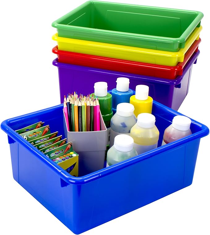 Storex Letter Size Deep Storage Tray – Organizer Bin by Storex