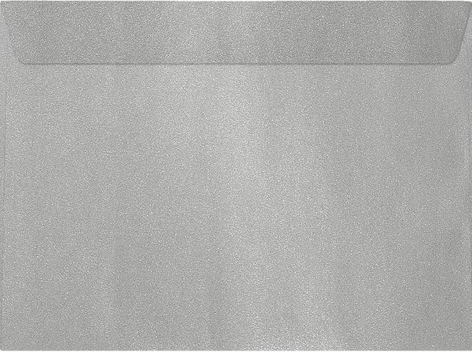 LUXPaper 9 x 12 Booklet Envelopes | Silver Metallic | 80lb. Text | 1, 000 Qty by LUXPaper