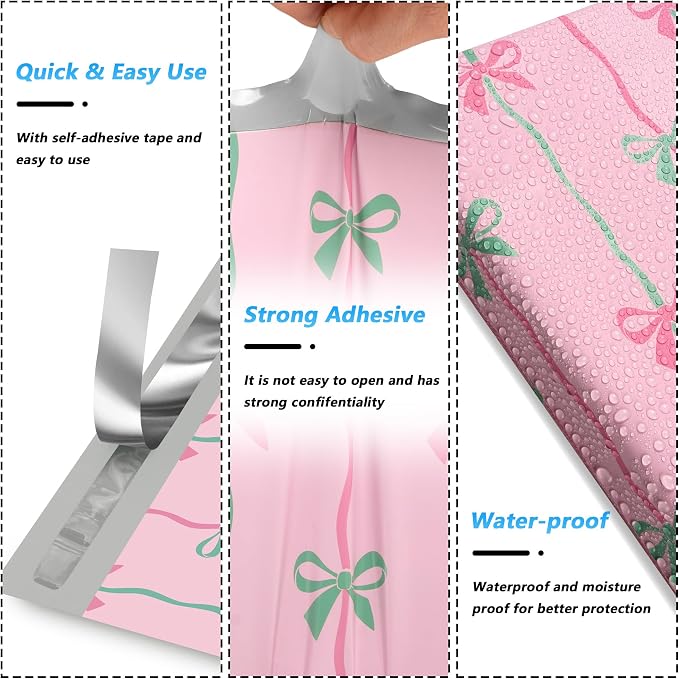 Poly Mailer 12x15.5 Inch 50 Pcs, Waterproof and Tear-Resistant Shipping Bags - Image 3