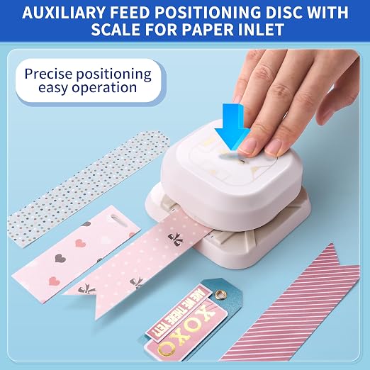 4 in 1 Tag Punch for Paper Crafts, Kaluofan 2024 New Gift Tag Marker Punch - Image 3