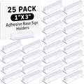 Fulmoon 25 Pcs Sign Holder, Adhesive Base Sign Holders Multiple Uses by Fulmoon