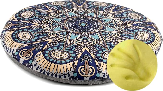 Sigmat Memory Foam Seat Cushion Anti-Slip Soft Round Chair Pad 18 Inch Geometric by Sigmat