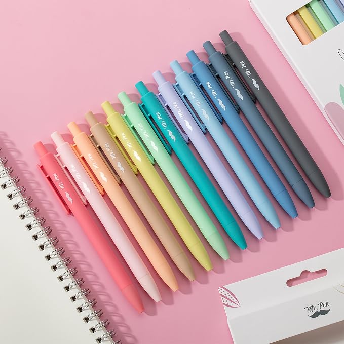 Mr. Pen- Retractable Gel Pens, 24 Pack, Fast Dry, Gel Pens Fine Point 0.7mm - Image 7