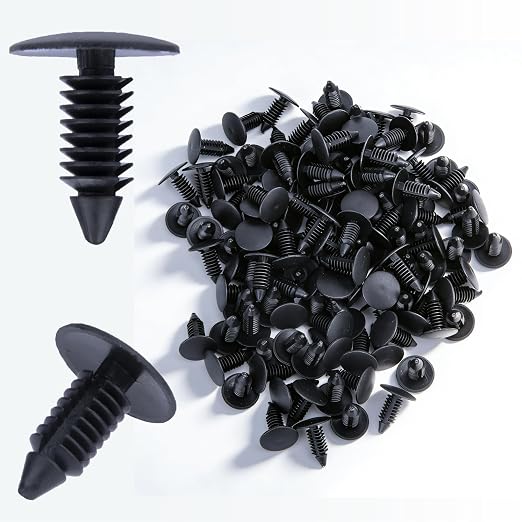400 PCS Car Plastic Trim Boot Rivets Push Clip Fastener, 8mm Plastic Fender by Unknown