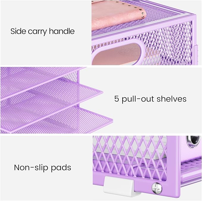 Lavatino 2 Pack 8-Tier Office Desk File Organizer, Letter Tray Paper Organizer - Image 4