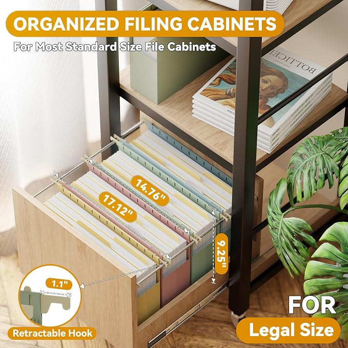 Plastic Hanging File Folders Legal Size, Heavy Duty 3" Expandable Legal Folders - Image 3