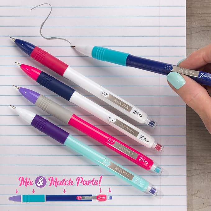 Zebra Pen, Z-Grip Mechanical Pencil, Smooth Writing, Latex-Free Grip, 0.7mm Lead - Image 4