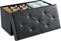DUMOS 30 Inch Folding Storage Ottoman Bench, Large Hidden Storage Chest by DumosLifestyle