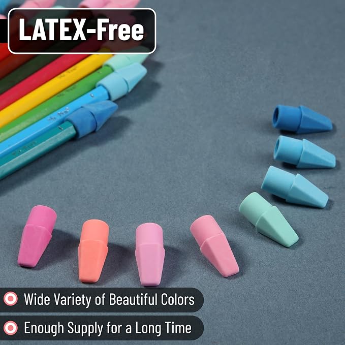 Mr. Pen- Pencil Erasers Toppers, 1000 Pack, Latex Free, No Smudge | Mr Pen - Image 5
