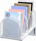 5-Section Desk File Organizer, Metal Mesh Folder Organizer by OUTIOE