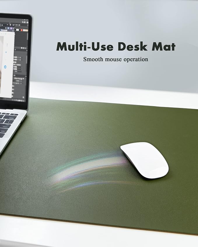 YSAGi Double-Sided Desk Mat, Eco Cork Desk Protector, Large Mouse Pad, - Image 5
