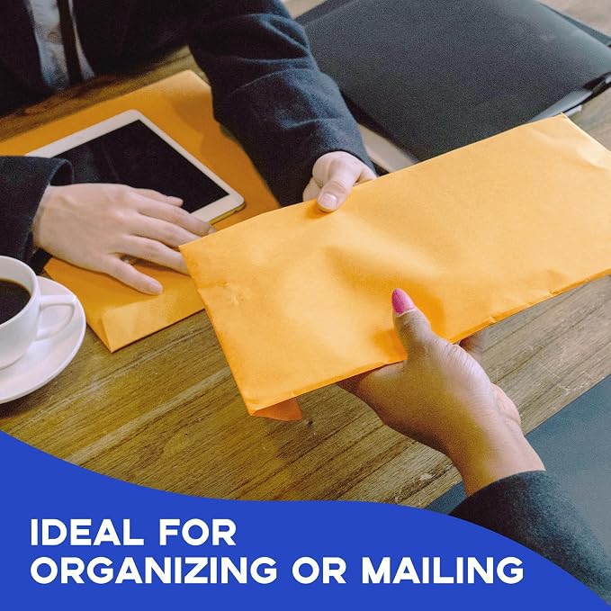 Manilla Envelopes 9x12 Self Seal 100 PCS, Goefun Brown Kraft Large Envelopes - Image 5