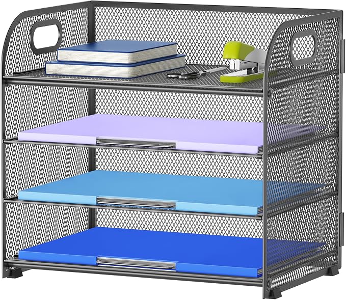 Marbrasse 4 Tier Paper Organizer Letter Tray by Marbrasse