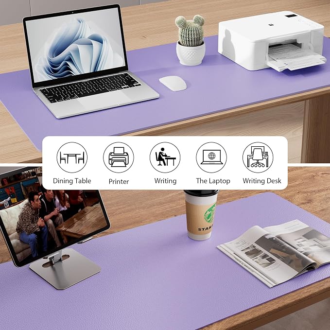 Aothia Faux Leather Desk Mat - Image 8