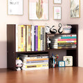 Desktop Shelf Organizer, Adjustable Wood Office Storage Rack, Counter Display by IUSEIT