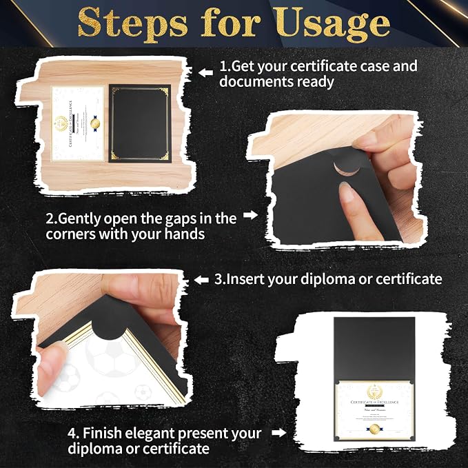 25 Packs Certificate Holders, Diploma Holders, Certificate Folders - Image 7