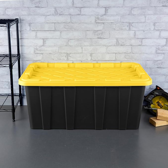 Sterilite 12-Pack Industrial Tote, Plastic Storage Container Bins - Image 4