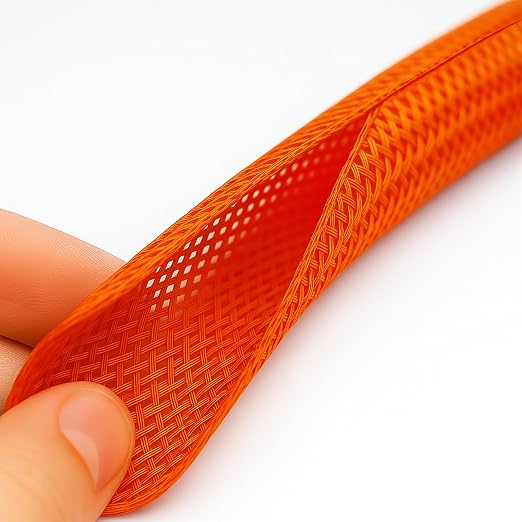 Electriduct 3/8" Hook Self Closing Sleeve Braid Wrap Around Sleeving Flame - Image 2