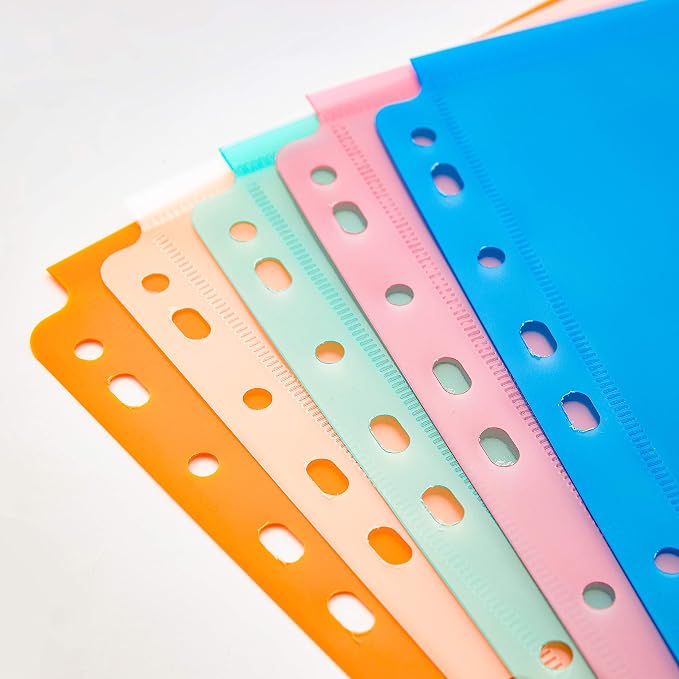 FANWU 10 Pack Expandable Poly Binder Pocket, 3/4-inch Gusset, Letter Size - Image 3