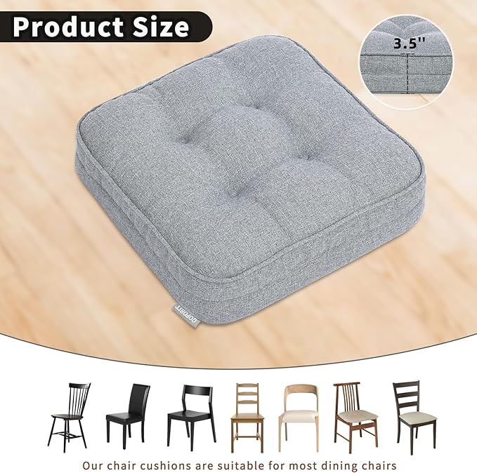 GOFORIT Memory Foam Seat Cushion，Kitchen Chair Cushions - Image 2