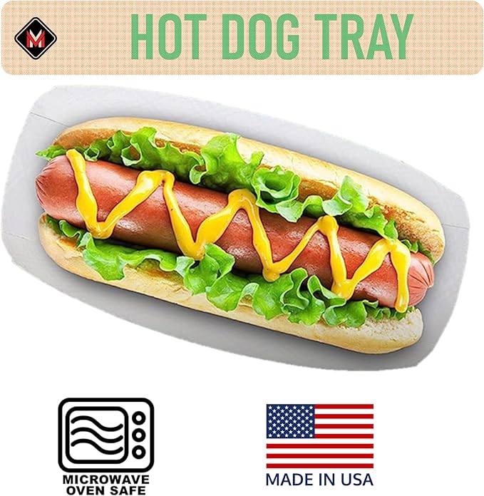 Mr Miracle 7 Inch Paper Hot Dog Tray in Red White Pattern. Pack of 100. - Image 4