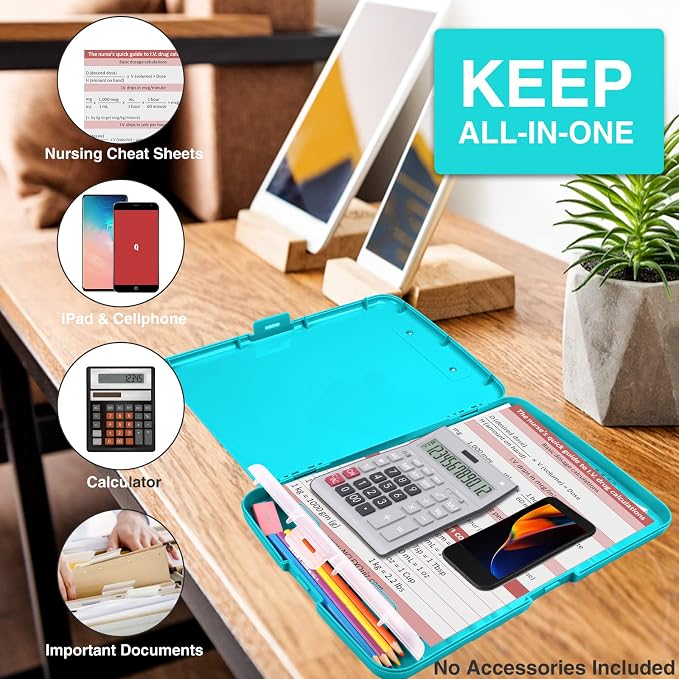 Sooez Clipboards with Storage, High Capacity Clip Boards 8.5x11 with Storage - Image 4