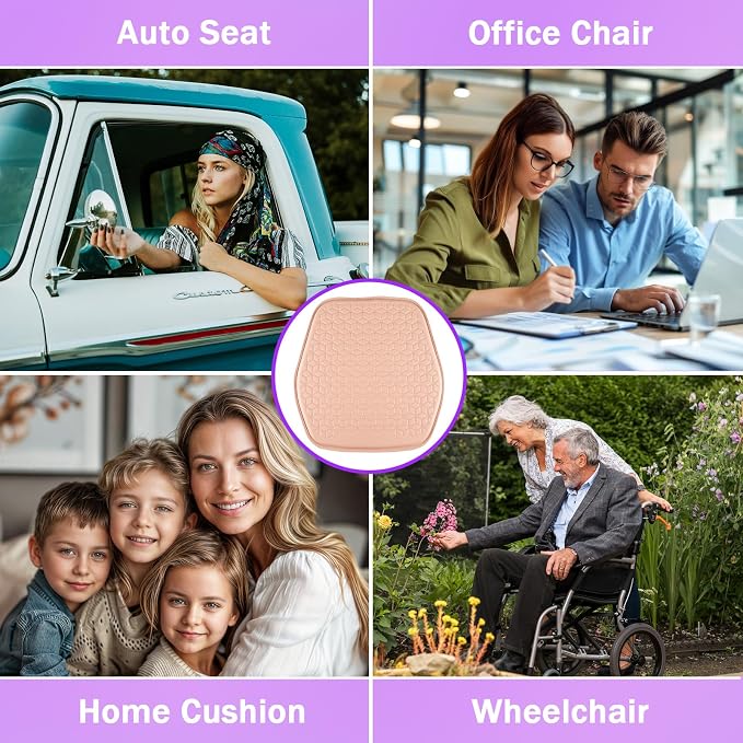 Thin Gel Seat Cushion for Car Seat, Office Chair, Wheelchair, Golf Cart - Image 6