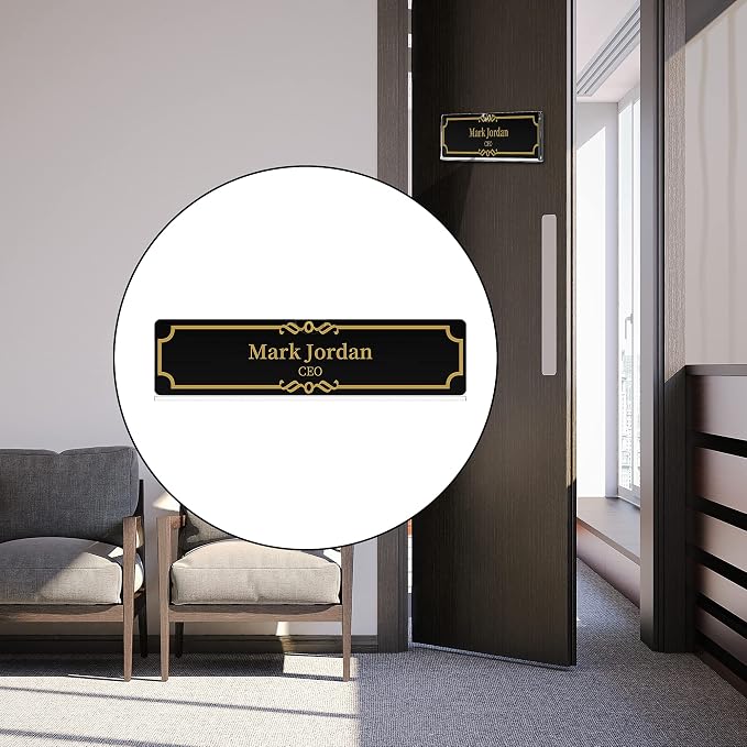 KOTEMON Acrylic Wall Name Plate Holder, Door Plate - Image 6