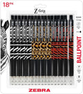 Zebra Pen Z-Grip Retractable Ballpoint Pen, Smooth-Flowing Black Ink, 1.0mm by ZebraPen