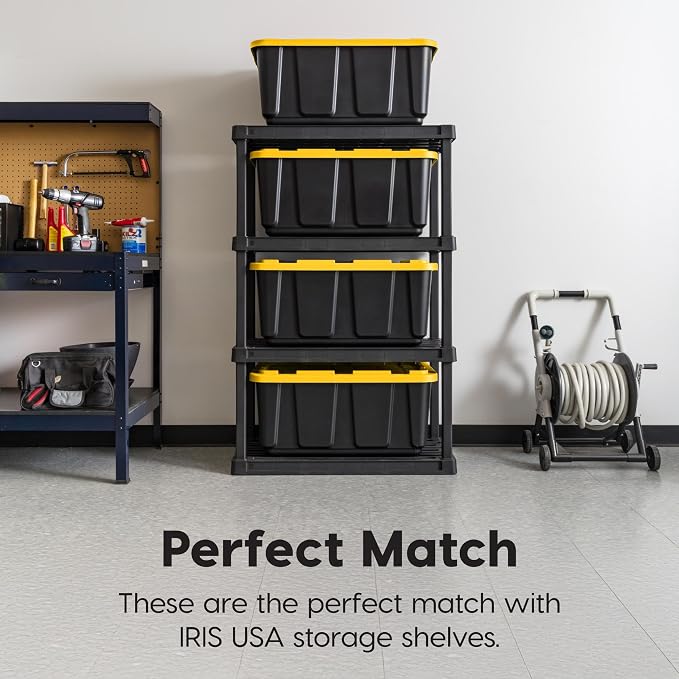 IRIS USA 8-Pack 27 Gallon Storage Bins - Image 4