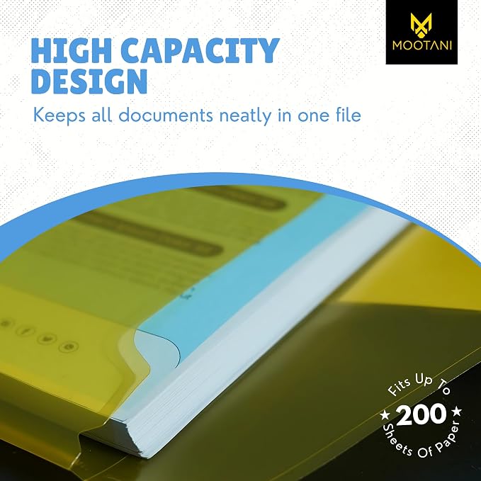 5 Pack Plastic Envelopes, Folders - Image 5