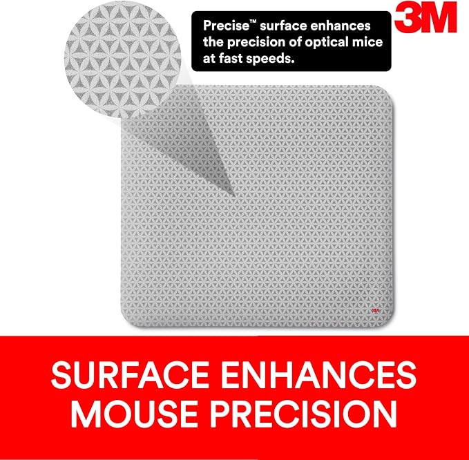 3M Precise Mouse Pad with Repositionable Adhesive Back, Enhances The Precision - Image 3