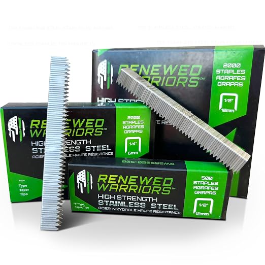 T50 Stainless Steel Staples 3/8 Marine; T50 Staples by RenewedWarriors