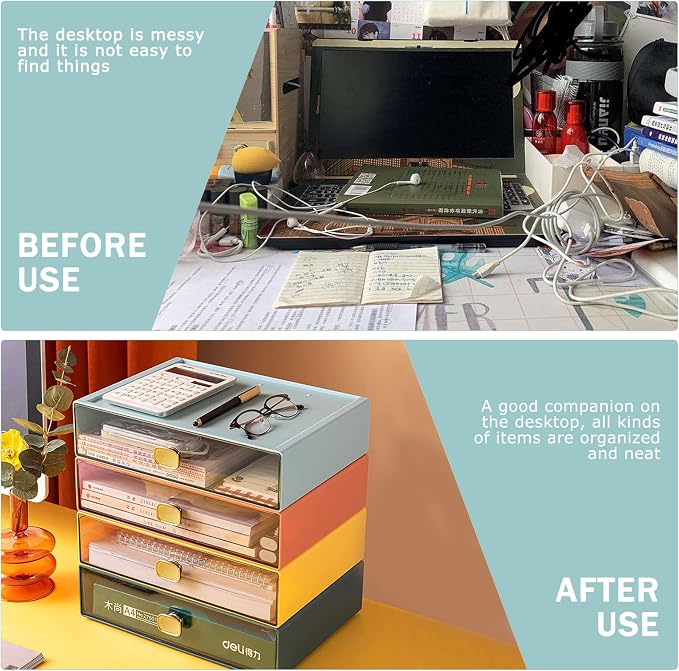 2PACK Stackable Storage Drawers - Image 6