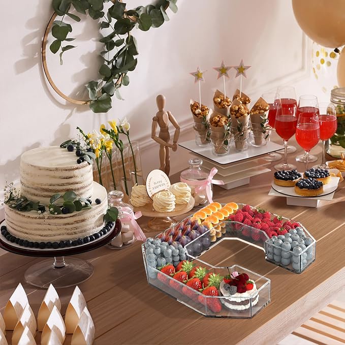 11" Acrylic Letter Charcuterie Tray, Charcuterie Letters Fillable Box - Image 6