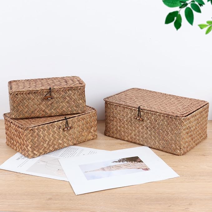 FEIALNDUO Wicker Shelf Baskets - Image 6