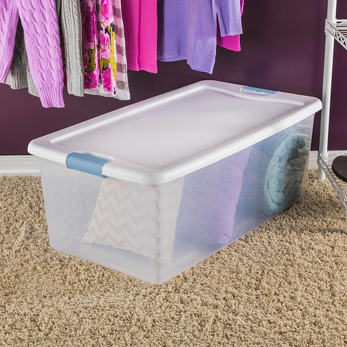 Sterilite 20-Pack Latching Box, Under Bed Storage Bins - Image 5