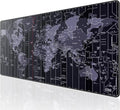 KTRIO Large Gaming Mouse Pad, Desk Mat, 31.5 x 15.7 in, World Map, XXL | Smooth by KTRIO